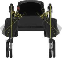 Vorschau: Mobilex Tiger Arthritis-Rollator Sitzhöhe 62 cm in versch. Farben