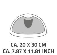 Vorschau: RIDDER Badewannen Kopfpolster Helgoland 20 x 30 cm mit Saugnäpfen aus hautsympatischem TPE
