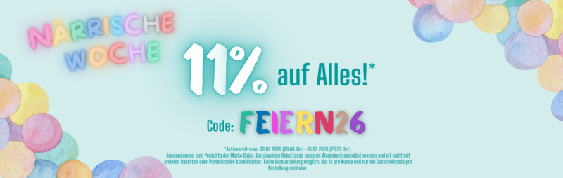 11% sparen Faschingsaktion