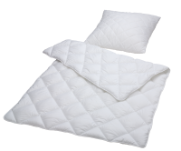 suprima 3810 Bett-Set - Steppdecke (135 x 200 cm) & Kopfkissen (80 x 80 cm)