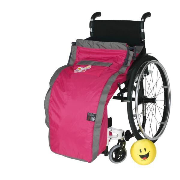 Pellis Medica Kinder-Schlupfsack Lilly für Rollstühle in pink mit rundum Reißverschluss