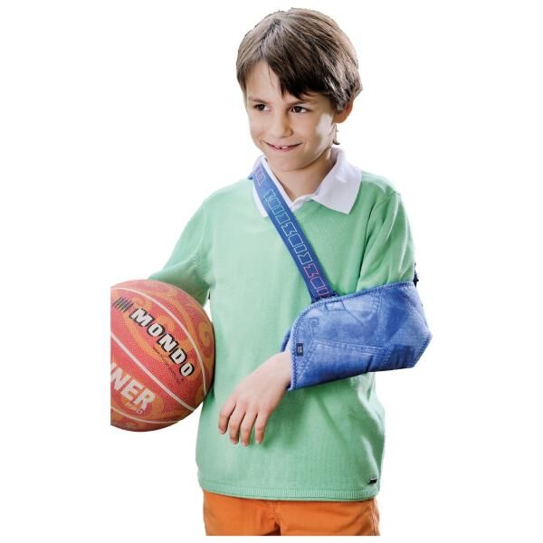 medi Kidz Kinder Armschlinge beidseitig tragbar zur Schulterversorgung aus weichem Material