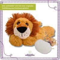 Vorschau: welliebellies® "Löwe groß" Wärmekuscheltier mit Bio-Hirse-Füllung, spendet bis zu 90 min Wärme