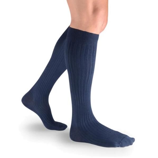 THUASNE Venoflex Men Kompressionsstrümpfe Kniestrümpfe für Männer mit hohem Baumwollanteil, KKL2
