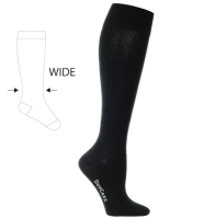SupCare Stützstrumpf mit Baumwolle für breite Waden KKL1, schwarz