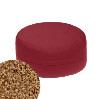 Vorschau: Mudis YogaKissen halbrund 35 x 15 cm orange, Füllung: Dinkelspelz