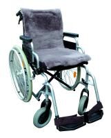 Pellis Rollstuhlauflage grau aus Schaffell