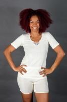 Vorschau: Moser Care Angora Damen Unterhemd mit kurzem Arm und Spitze, 30% Angora ohne Seitennähte