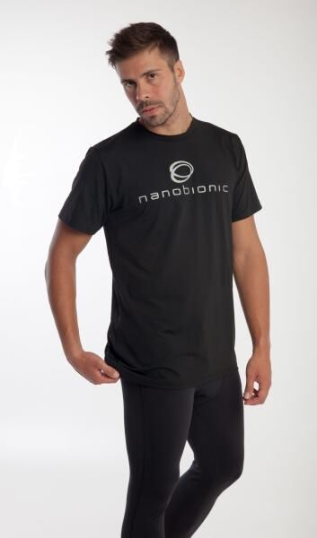 Nanobionic® Iconic Shirt mit Infrarot-Technologie für Herren in schwarz/silber