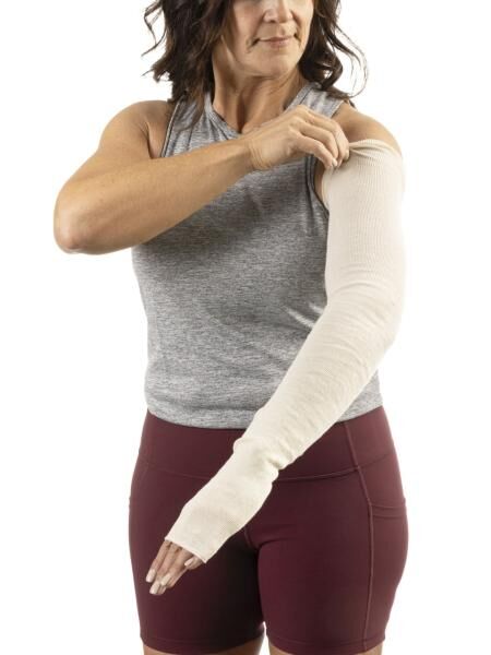 Sigvaris Liner Cotton Arm nahtloser Unterzieharmstrumpf für die Therapie mit Wraps