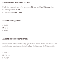 Vorschau: powerleggs® Kompression Body Damen schwarz mit Body-Shape-Effekt und Anti-Cellulite-Effekt