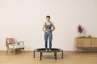 Vorschau: bellicon Trampolin Klassik mit Klappbeinen, 100 cm für Basisübungen, starke Seilringstärke