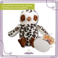 Vorschau: welliebellies® "Eule groß" Wärmekuscheltier mit Bio-Hirse-Füllung, spendet bis zu 90 min Wärme