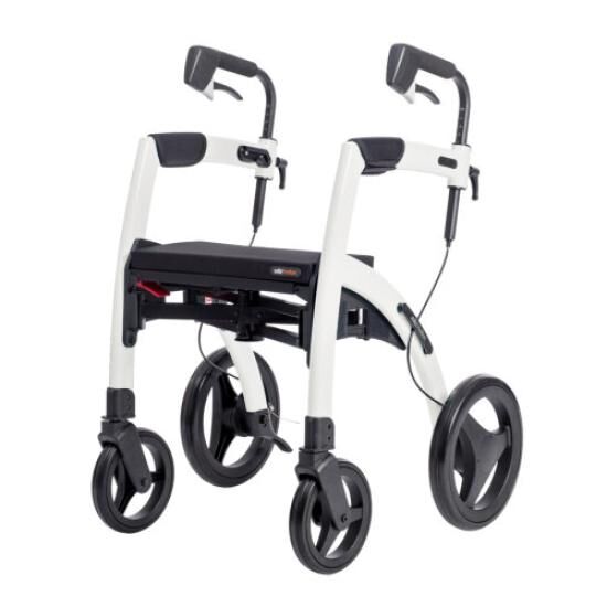 SALJOL Rollz Motion 2in1 Rollator o. Schieberollstuhl mit Trommelbremsen u. Ankipphilfe, faltbar