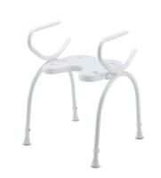 BISCHOFF & BISCHOFF Varadero höhenverstellbarer Duschhocker mit Hygieneausschnitt u. rutschsicher