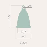 Vorschau: SELENACARE nachhaltige Periodencup Menstruationstasse Basic mittlerer Härtegrad