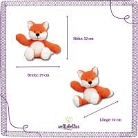 Vorschau: welliebellies® "Fuchs groß" Wärmekuscheltier mit Bio-Hirse-Füllung, spendet bis zu 90 min Wärme