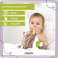 Vorschau: welliebellies® "Schmusetuch Bär" Wärmekuscheltier mit Bio-Hirse-Füllung, spendet bis zu 90 min Wärme