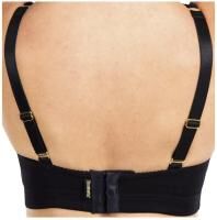 Vorschau: lipoelastic BH PI Premium Kompressions BH schwarz elegantes Design mit Spitze