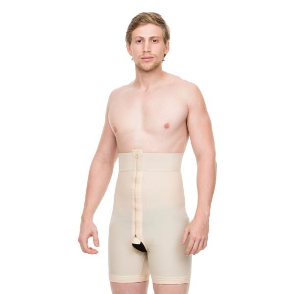 TRICONmed ISAVELA postoperative Herren Kompressionshose mit hohem Bund und offenem Schritt