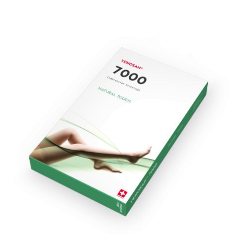 L&R SWISSLASTIC Venosan 7000 Kompressionsstrümpfe nach Thrombosen mit Klimaeffekt in versch. Längen