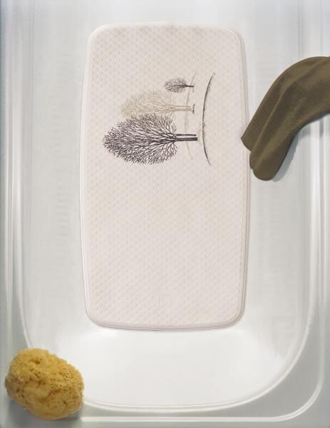 RIDDER Badewanneneinlage Park aus 100% TPE in Braun - 38 x 89 cm mit Saugnäpfen