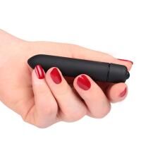 Vorschau: LUSTVOLL Sexspielzeug Kugel-Vibrator Bullet Mini in schwarz ideal für unterwegs Länge: 9,3-cm