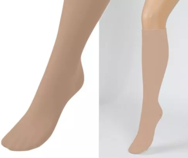 COMPRESSANA Linea Cotton Kniestrümpfe Kompressionsstrümpfe für aktive Beine