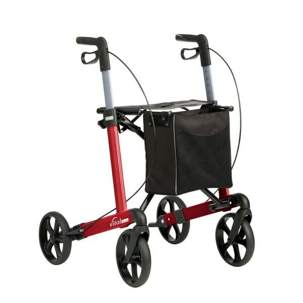 RUSSKA Vital Plus Rollator mit weichen Rädern, Sitzhöhe 54 cm in versch. Farben