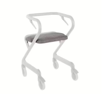 Saljol Polstersitz für den Wohnraumrollator, Webstoff mittelgrau