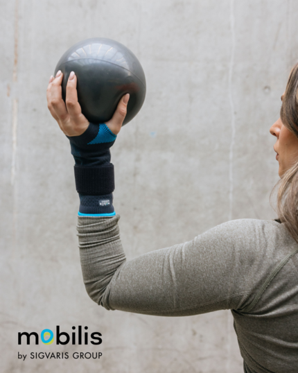 mobilis by SIGVARIS GROUP ManuActive Handgelenkbandage für Stabilisierung mit Pelotte