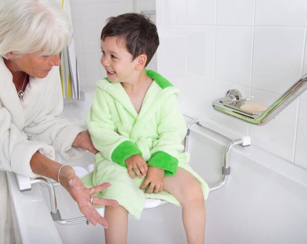 RIDDER verstellbarer Badewannen-Sitz Pro, Sitzfläche: ca. 40,4 x 29,5 cm, TÜV geprüft