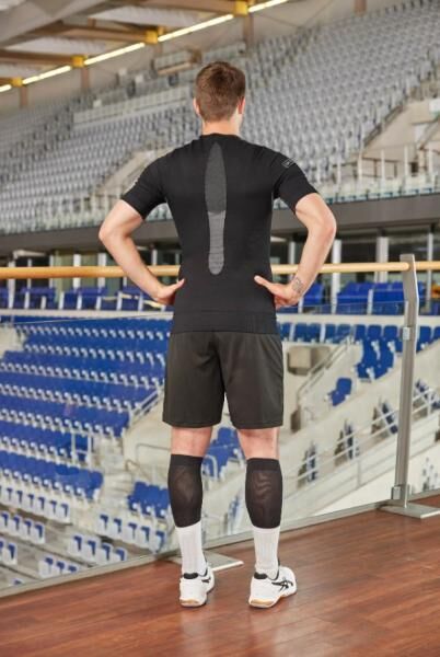 entorch Performance Shirt Shortsleeve Unisex schwarz zur Stabilisierung des Oberkörpers