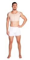 lipoelastic MTmS Comfort postoperative Kompressionsweste für Herren mit Reißverschluss