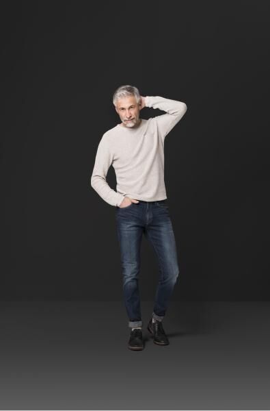 ofa Memory Men blickdichte Kompressionsstrümpfe Kniestrümpfe für Männer mit hohem Baumwollanteil