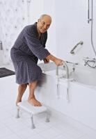 Vorschau: RIDDER Bad-Schemel Sam, weiß, höhenverstellbar, Belastbarkeit 150 kg