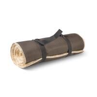 fellhof Yoga- und Entspannungsmatte SALINA mit Lammfell und Tragetasche, rutschfeste Unterseite