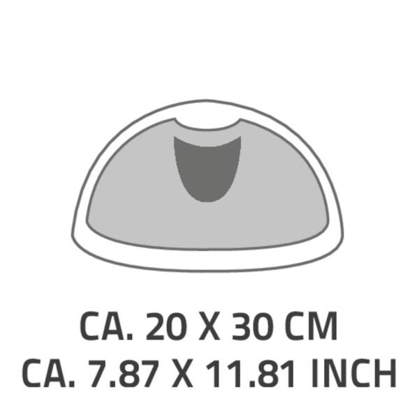RIDDER Kopfpolster Comfort Badewannenpolster 20 x 30 cm, komfortabel und hautsymphatisch