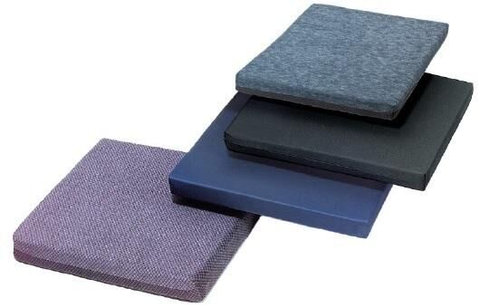 MORITZ REHA-HILFEN Sitzkissen für Rollstühle aus Velours 46x42x4 cm, grau