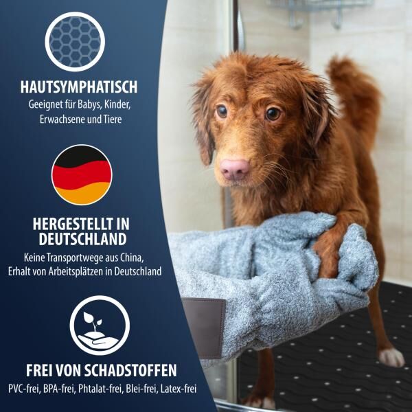 RIDDER Duscheinlage Playa 54 x 54 cm mit Saugnäpfen aus 100% synthetischem Kautschuk