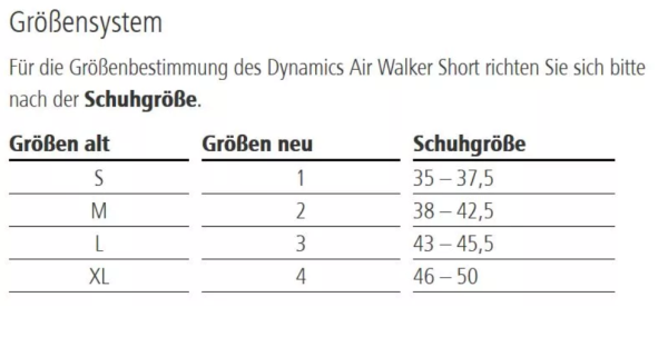 Ofa Dynamics Air Walker Short bewirkt eine effektive Ruhigstellung von Fuß und Unterschenkel