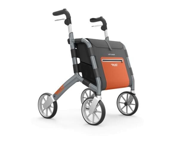 Russka Einkaufs-Rollator Let’s Shop in grau, Volumen: 25 Liter