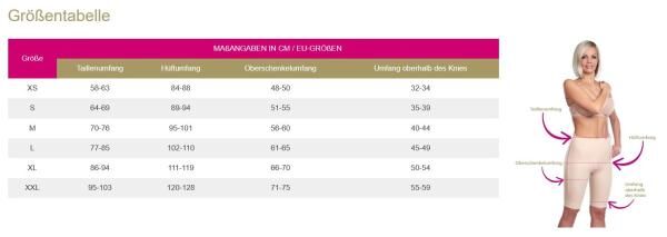 lipoelastic TF postoperative Kompressionsleggings mit Hygieneöffnung u. breiten Gummiband