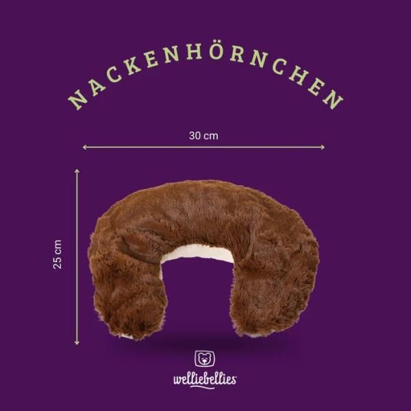 COSELLE Nackenhörnchen, Bio-Hirse Füllung, bei Verspannungen im Hals- und Nackenbereich, bis zu 90 m