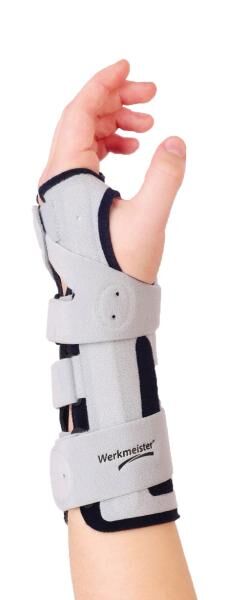Wewa Med Handgelenkorthese Plus mit vorgeformter Aluminiumschiene zur Immobilisierung des Handgelenk