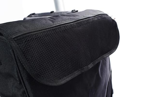 RIDDER Rollator Mio doppelt zusammenfaltbar mit Ankipphilfe, Sitz, Rückengurt u. Reflektoren