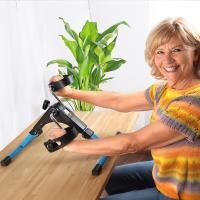 Vorschau: Vital Comfort faltbarer Pedaltrainer für gelenkschonendes Training, blau