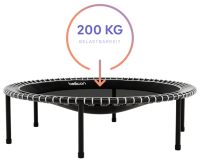 Vorschau: bellicon Trampolin Klassik mit Klappbeinen, 100 cm für Basisübungen, starke Seilringstärke