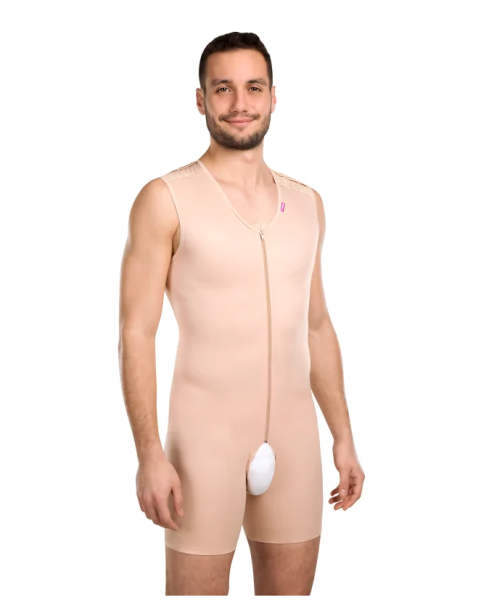 lipoelastic MGmm comfort ärmelloser postoperativer Kompressionsbody mit Hygieneöffnung