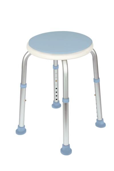 Vital Comfort Duschhocker höhenverstellbar 360 drehbar, Belastbarkeit bis 120 kg